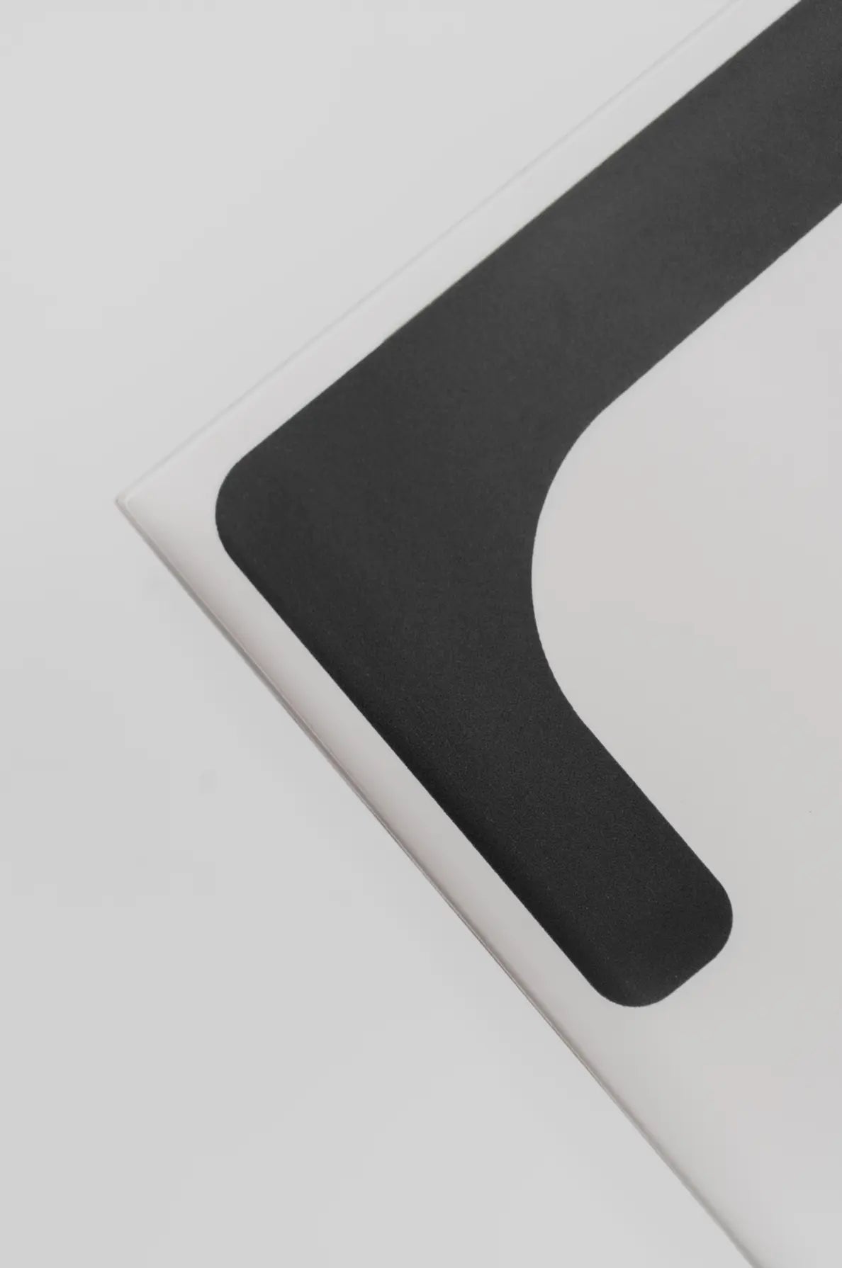 Close-up of Pattern Clay Originals 3 ceramic tile by Clay in black showing smooth finish – on sale at Clay