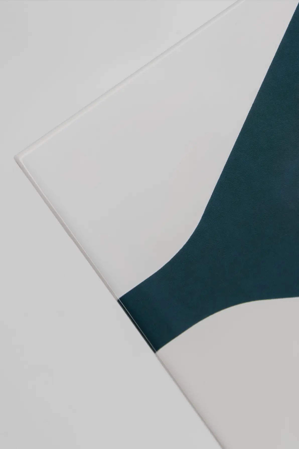 Close-up of Pattern Clay Originals 4 ceramic tile by Clay in teal showing smooth finish – available on Clay