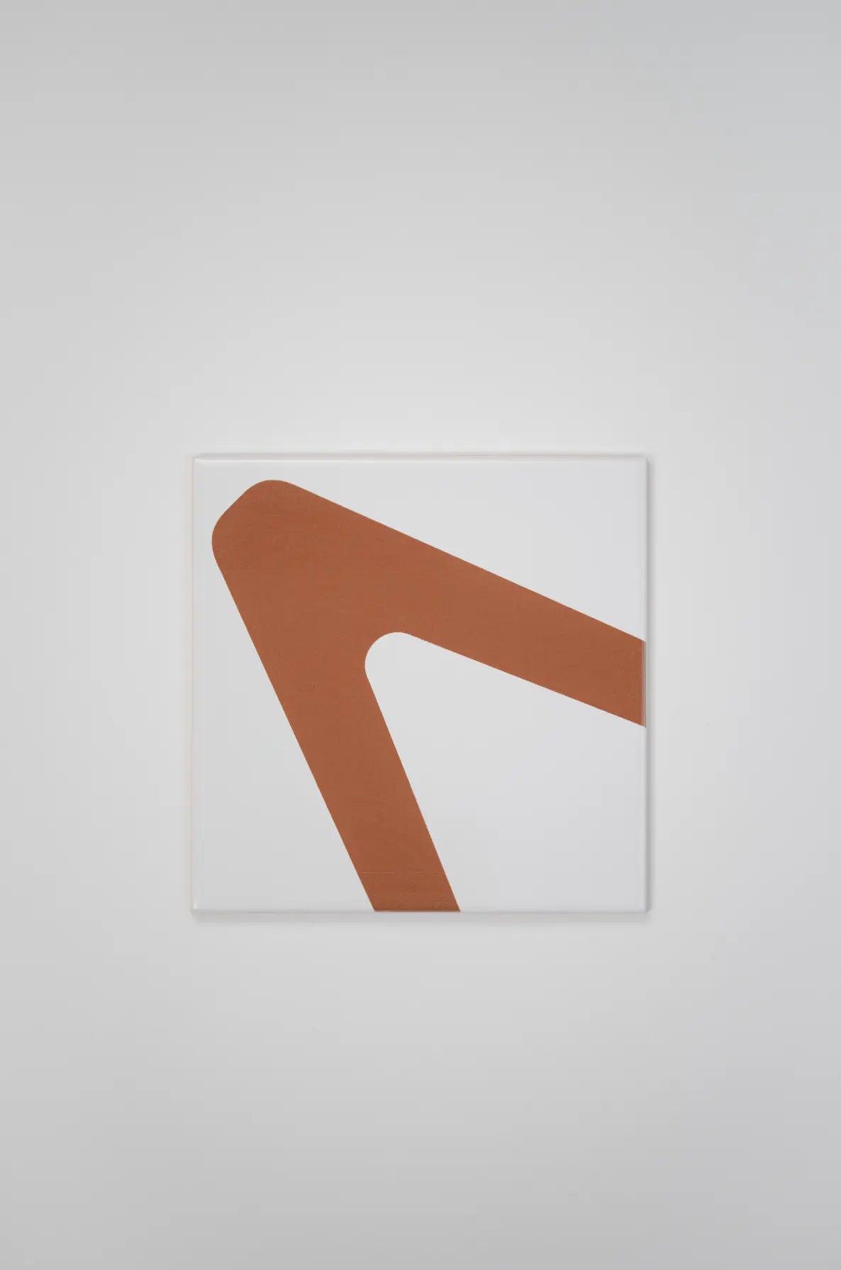 Pattern Clay Originals 1 ceramic tile by Clay in terracotta orange with clean geometric lines – on sale at Clay
