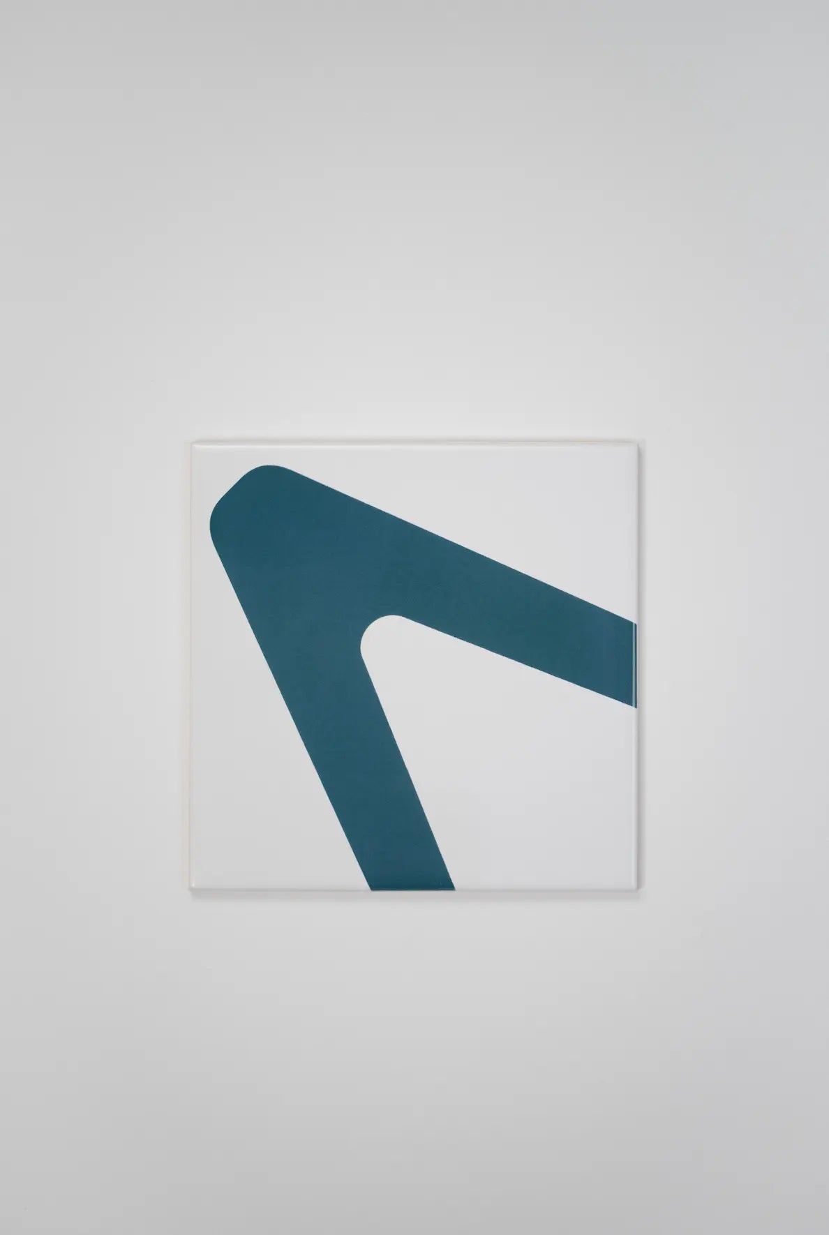 Pattern Clay Originals 1 ceramic art tile by Clay – bold teal geometric design, available on Clay