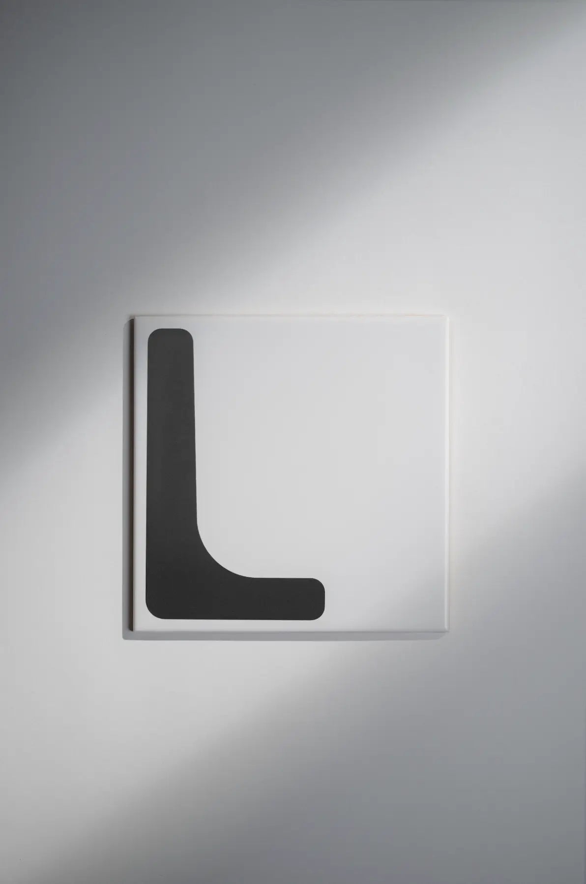 Pattern Clay Originals 3 ceramic tile by Clay in bold black L-shaped design – on sale at Clay