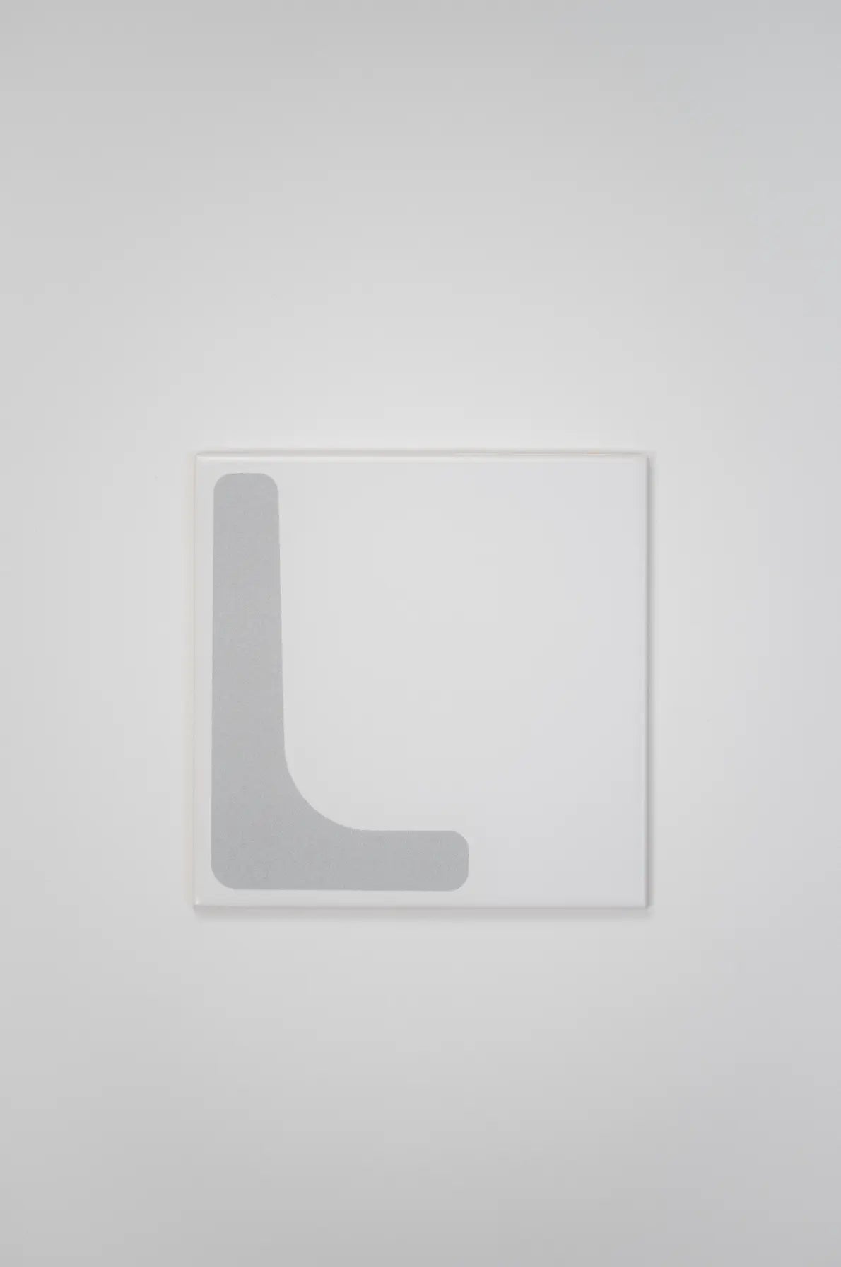 Pattern Clay Originals 3 ceramic tile by Clay in minimalist grey L-shape design – available exclusively on Clay